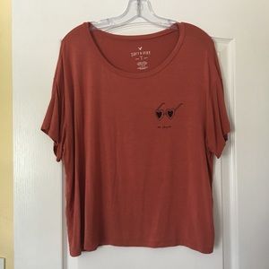 American Eagle Flowy Soft and Sexy Tee