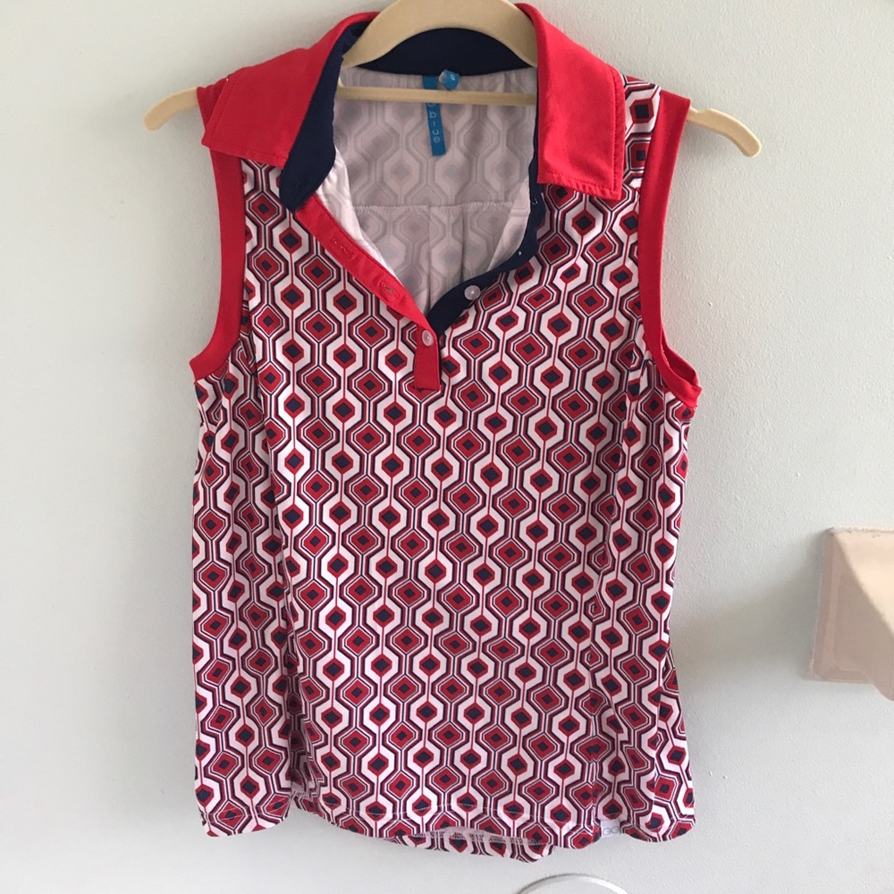 Super cute patterned golf top