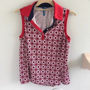 Super cute patterned golf top
