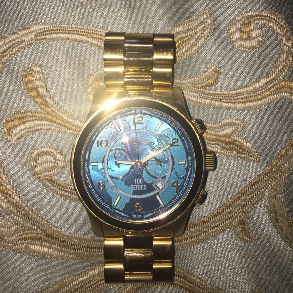 Gold one of a kind Michael kors watch !!