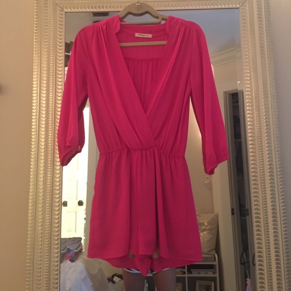 Hot pink romper