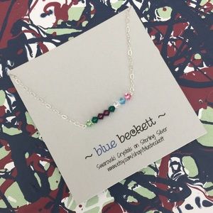 Swarovski Birthstones & Sterling Silver Necklace