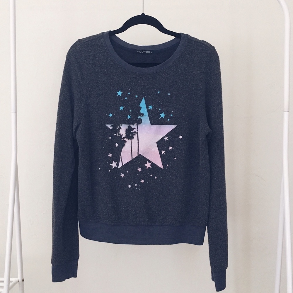 Wildfox Dark Gray Super Comfy Sweatshirt