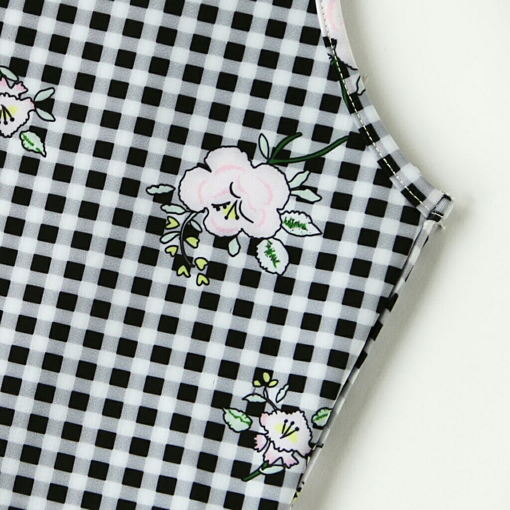 🌿CHECKERED FLORAL BODYSUIT🌿🌿 - Picture 3 of 6