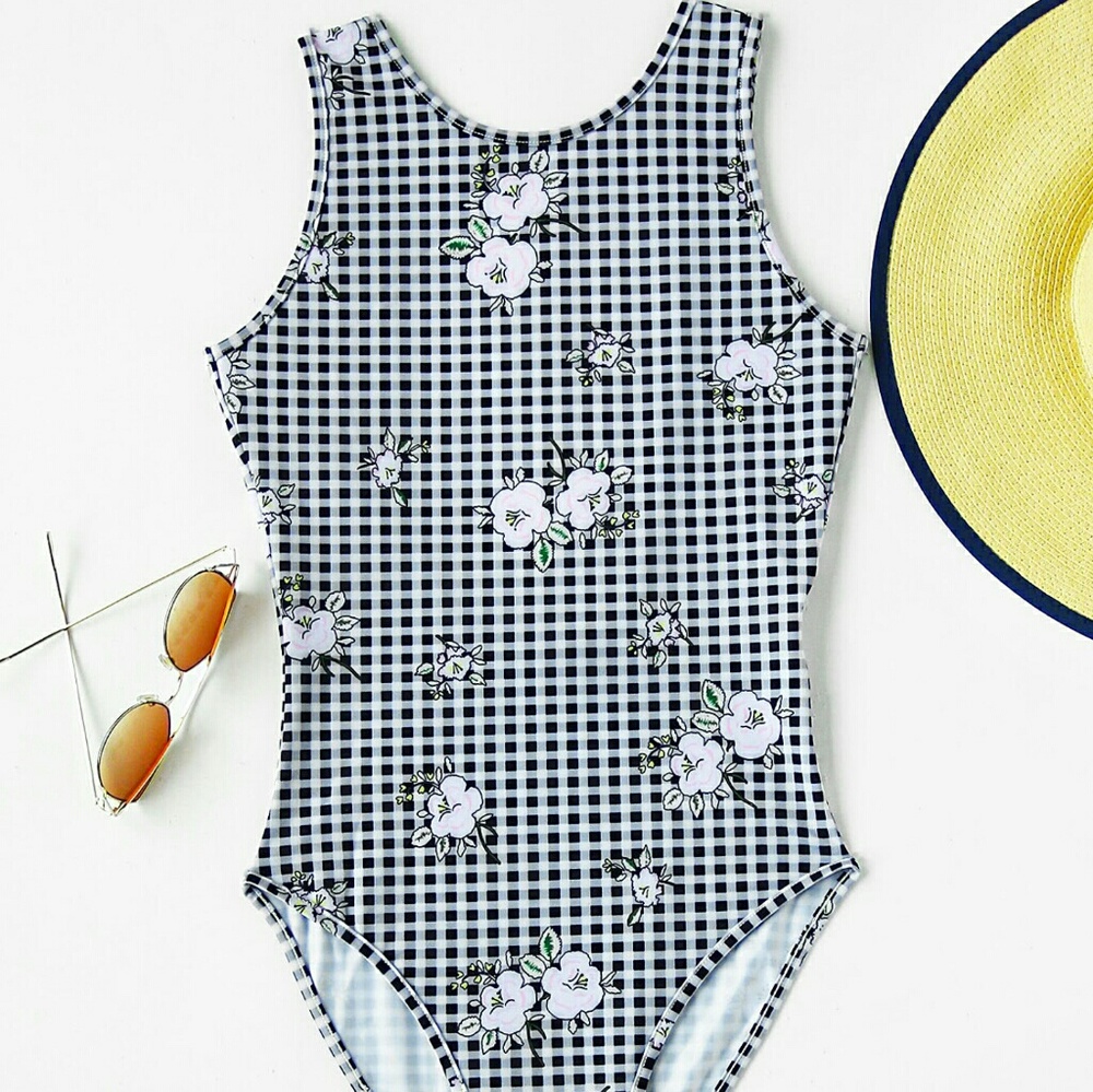 🌿CHECKERED FLORAL BODYSUIT🌿🌿 - Picture 5 of 6