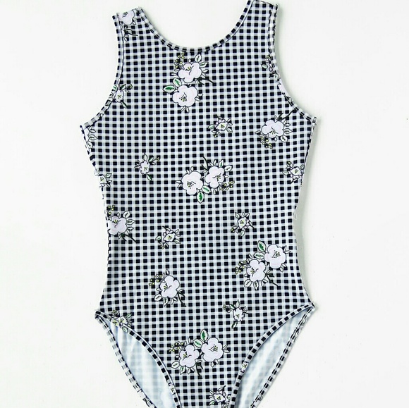 Tops - 🌿CHECKERED FLORAL BODYSUIT🌿🌿