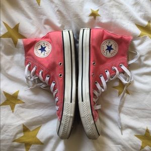 Pink High Top Converse, 9W