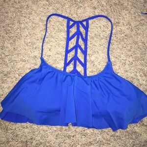 XS BLUE SWIMSUIT TOP
