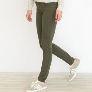 Khaki green jeggings from Garage