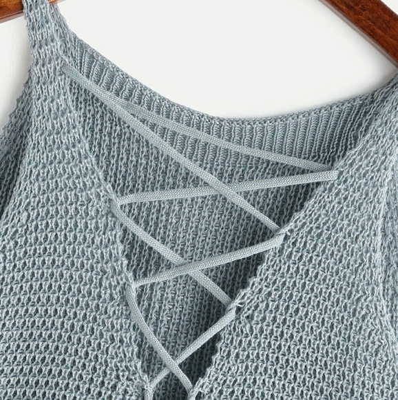 🌿LACE UP KNIT TOP🌿🌿 - Picture 2 of 4