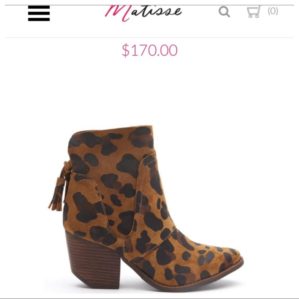Matisse Leopard Ankle Boots
