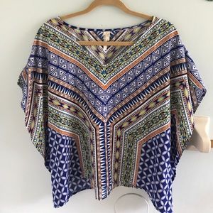 Colorful tribal top