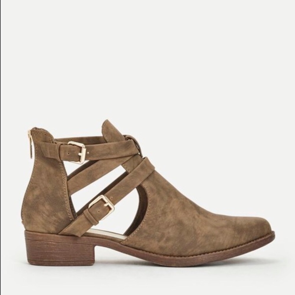 Cut out ankle booties