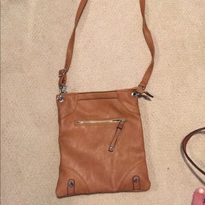 Leather cross body bag