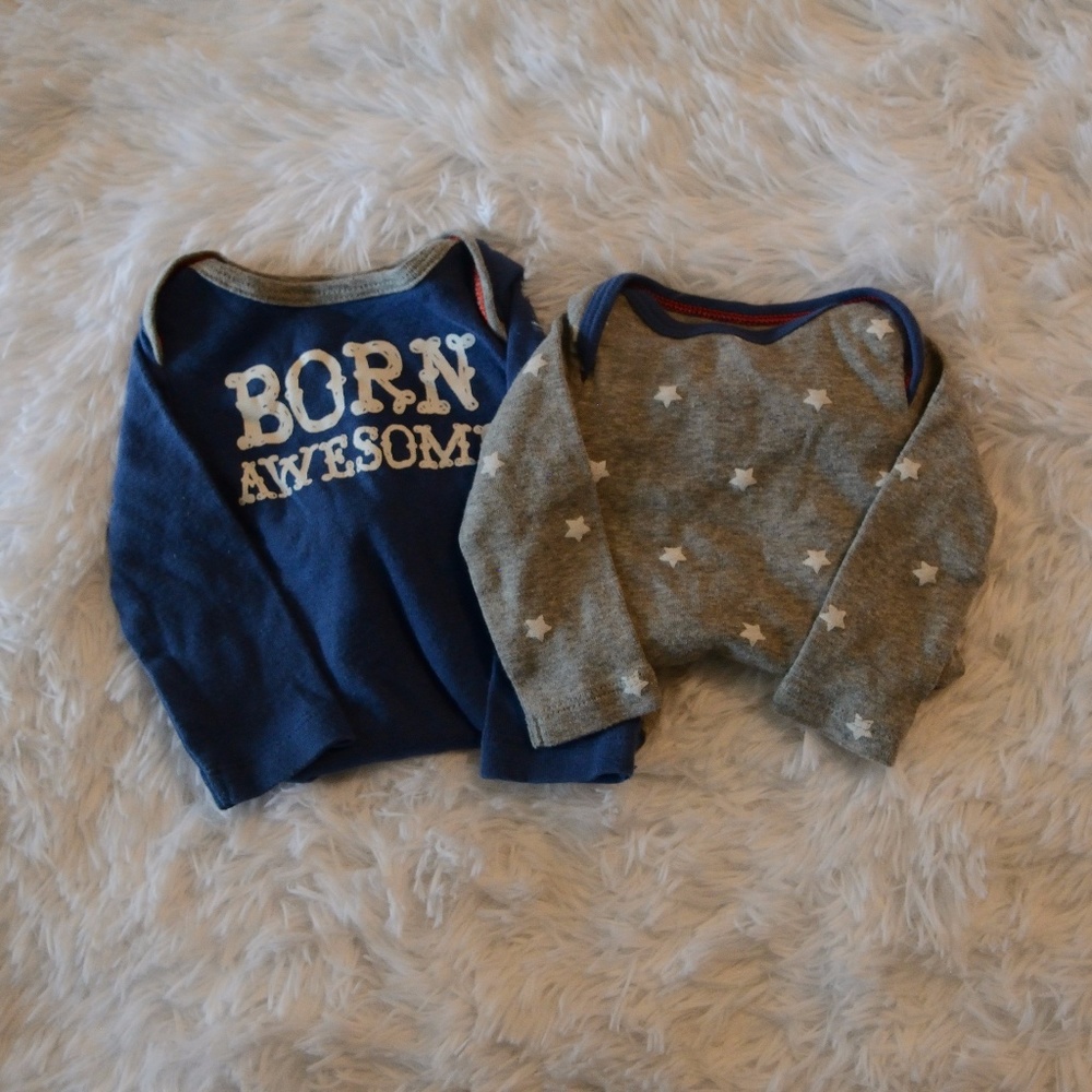 Born Awesome Stars Onesies Set