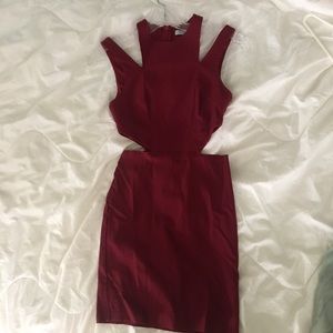 Burgundy Tobi dress