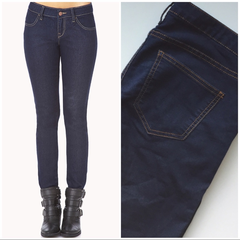 Forever 21 Classic Blue Skinny Jeans