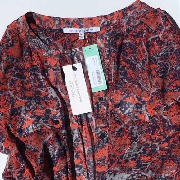 NWT Stitch Fix Exclusive Rilo Blouse - Picture 1 of 3