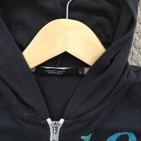 EUC Soft Thin LOVE Abbot Main Zip-Up Hoodie - Picture 2 of 4