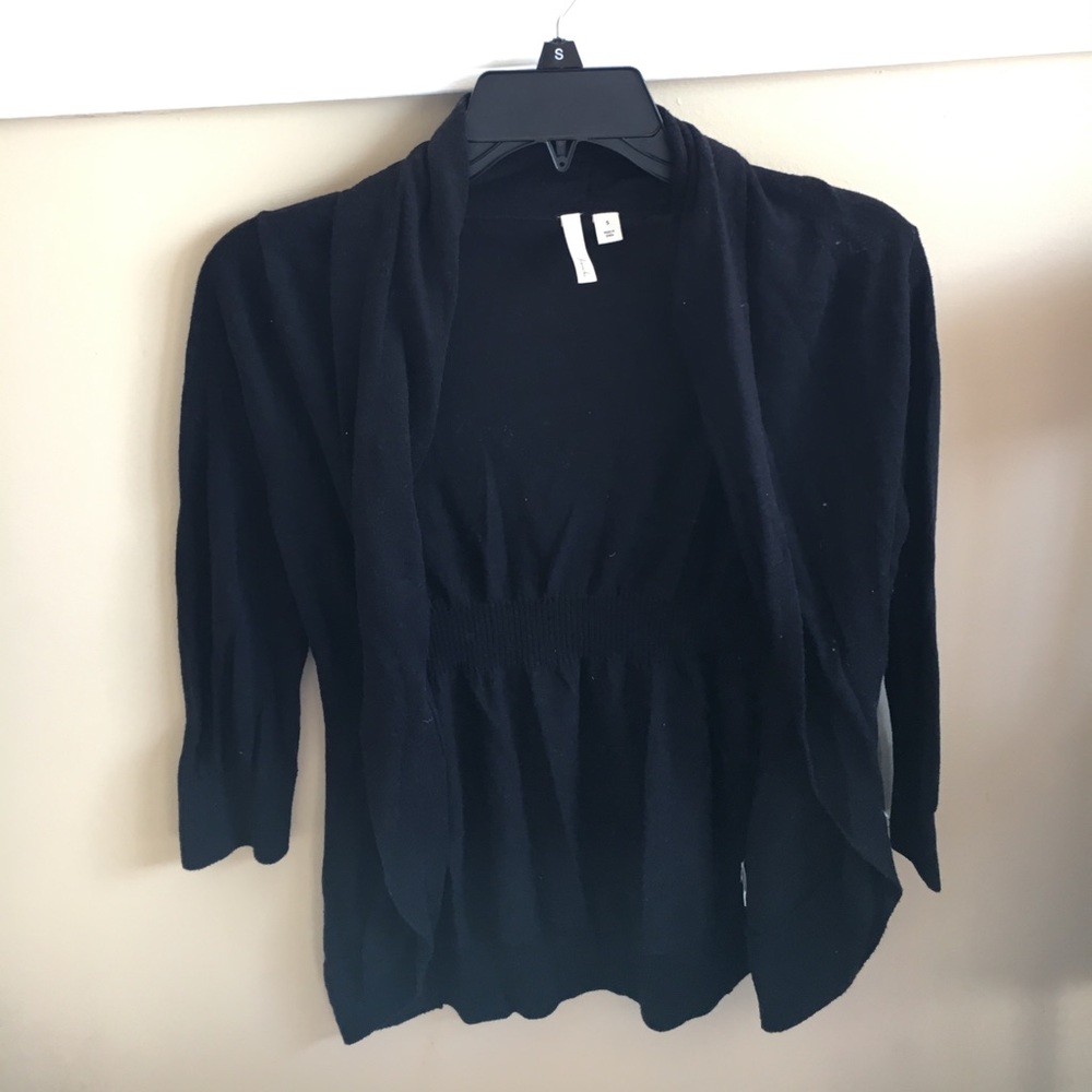 Black cardigan