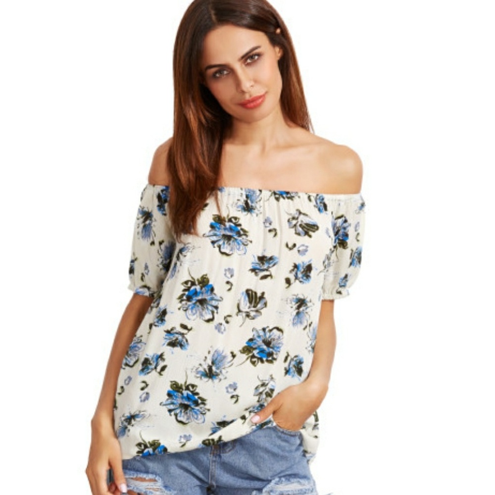 🔴LAST ONE🔴🌿OFF SHOULDER BLOUSE🌿 - Picture 4 of 5