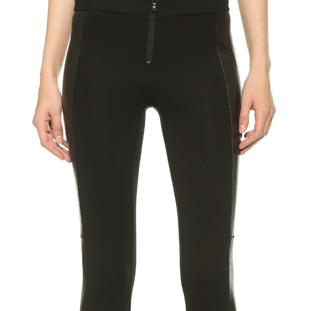 Alice and Olivia Leather panel leggings