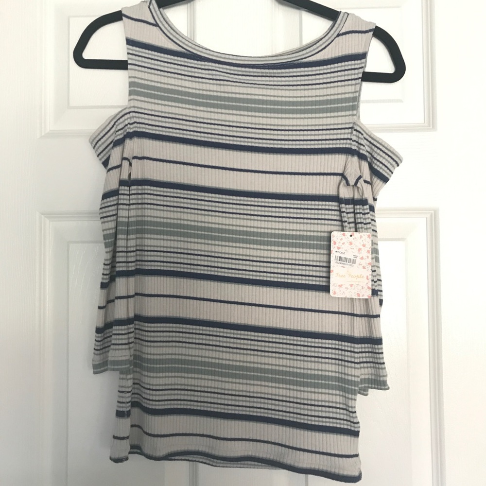 FREE PEOPLE cold shoulder shirt