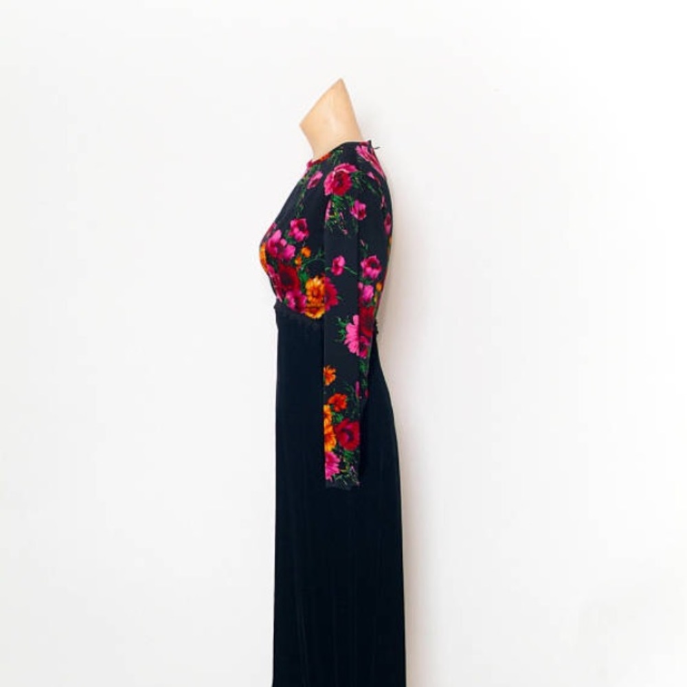 80s 90s vintage floral dress - Picture 3 of 5