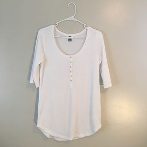 Women's Ribbed Henley