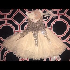 Toddler Gold Dress