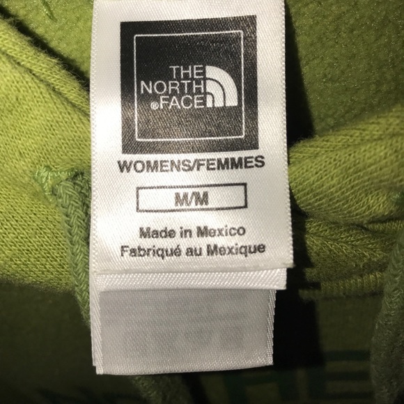 Green North Face hoodie - Picture 3 of 4