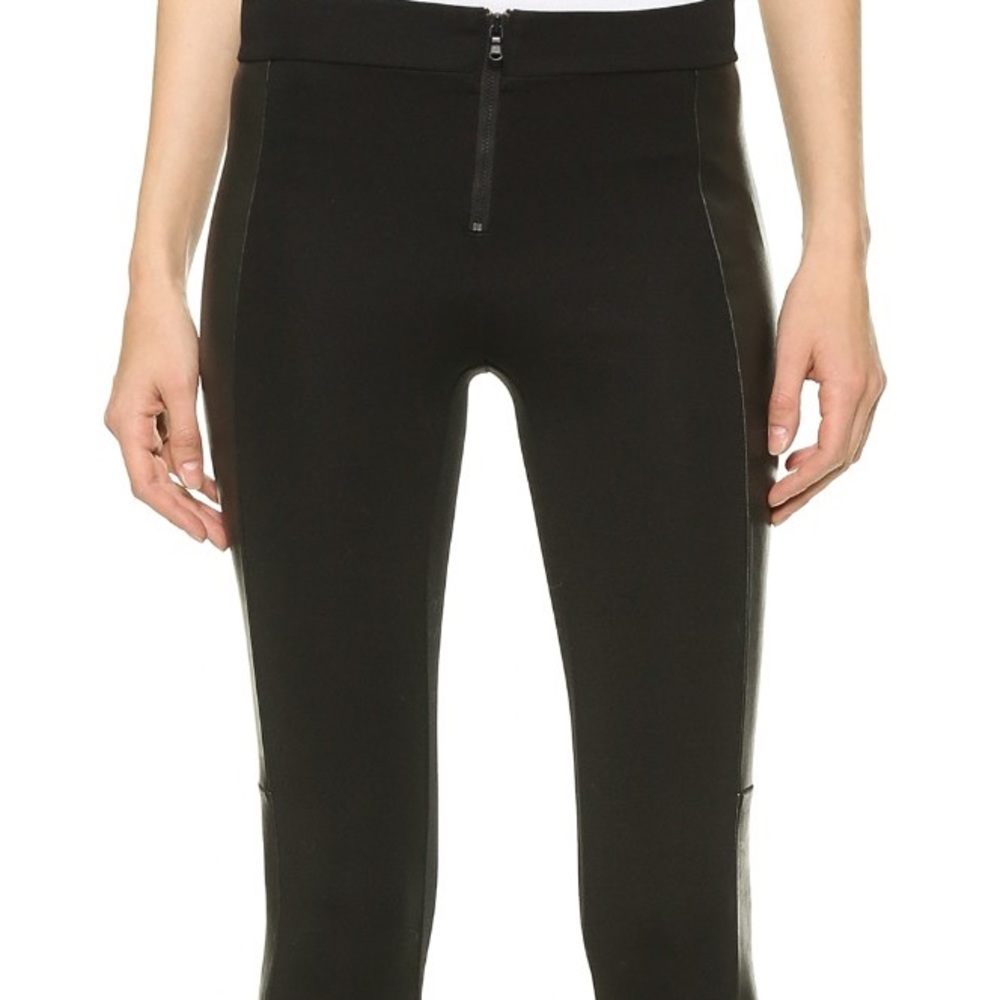 Alice and Olivia leather panel leggings