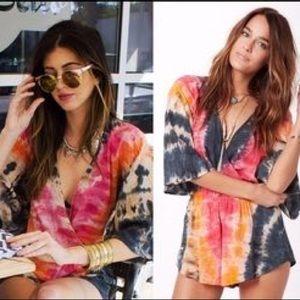Blue Life Tie- Dye Romper