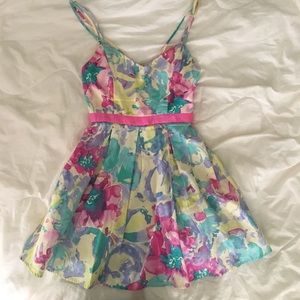 Pastel floral dress from Nordstrom
