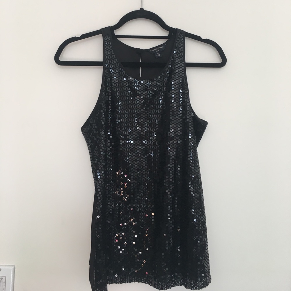 Banana republic sequin top