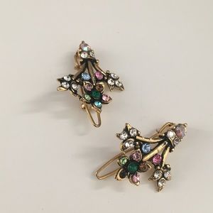 Gold and Multicolored Jewels Hair Clips + Surprise