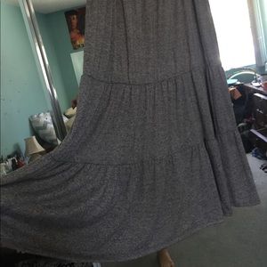 UO grey maxi skirt