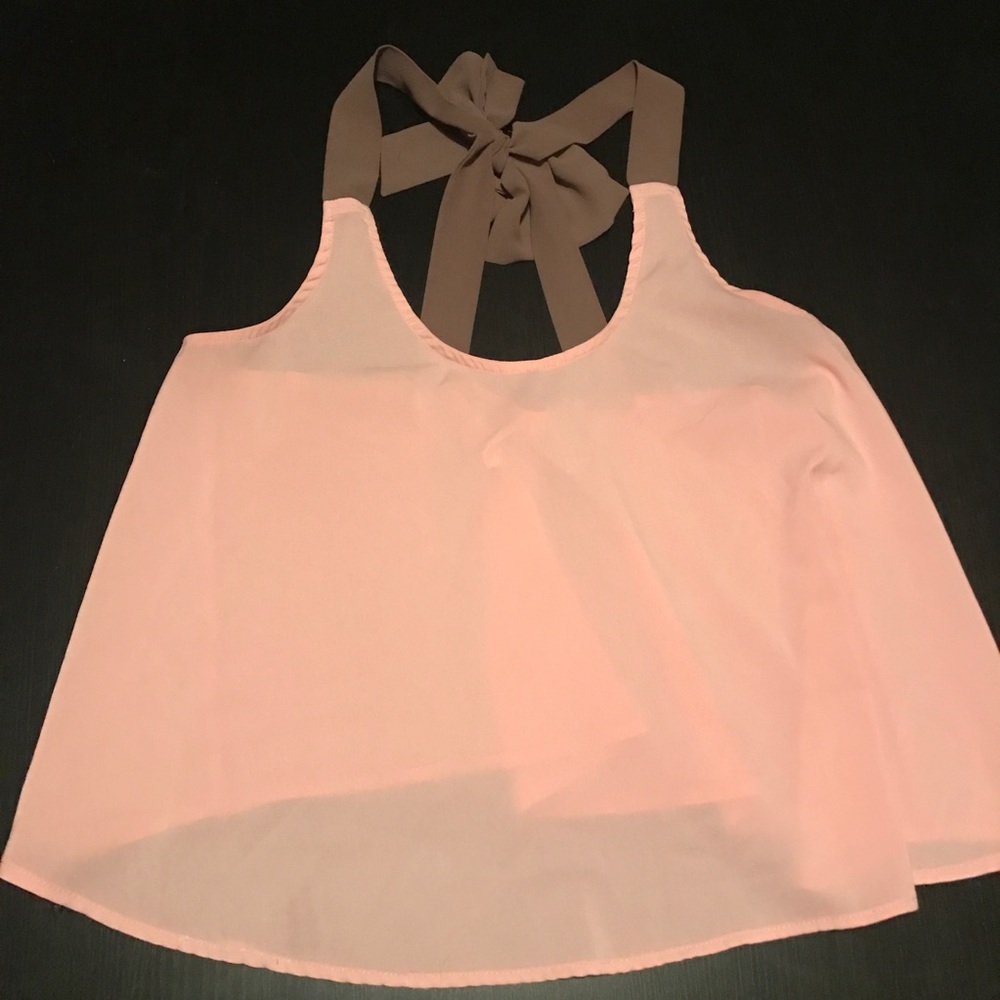 Mimi Chica Pink Bow Back Top ❤️❤️