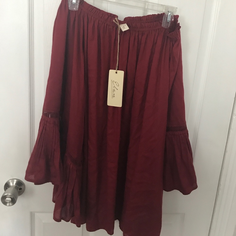 NWT Elan strapless longsleeve