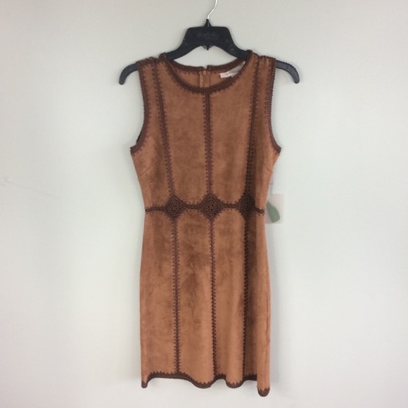 Forever 21 Dresses & Skirts - Forever 21 Crochet Suede Dress NWT