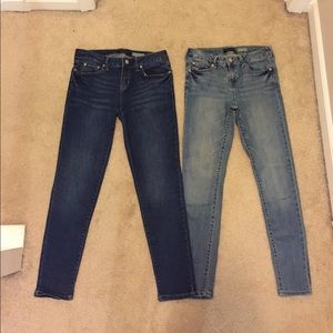 2 pairs of aeropostale jeggings, size 8 reg