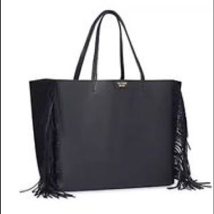 Victoria's Secret Black Fringe Tote