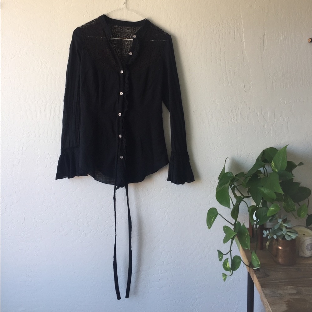 Free People Lace Blouse