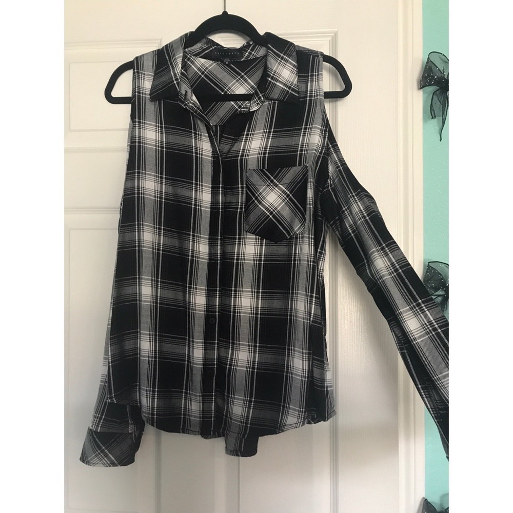 Cold shoulder FLANNEL