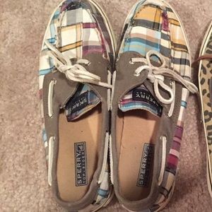 Plaid sperry shoes