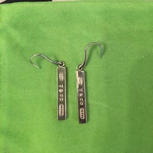 Authentic Tiffany & Co bar earrings.