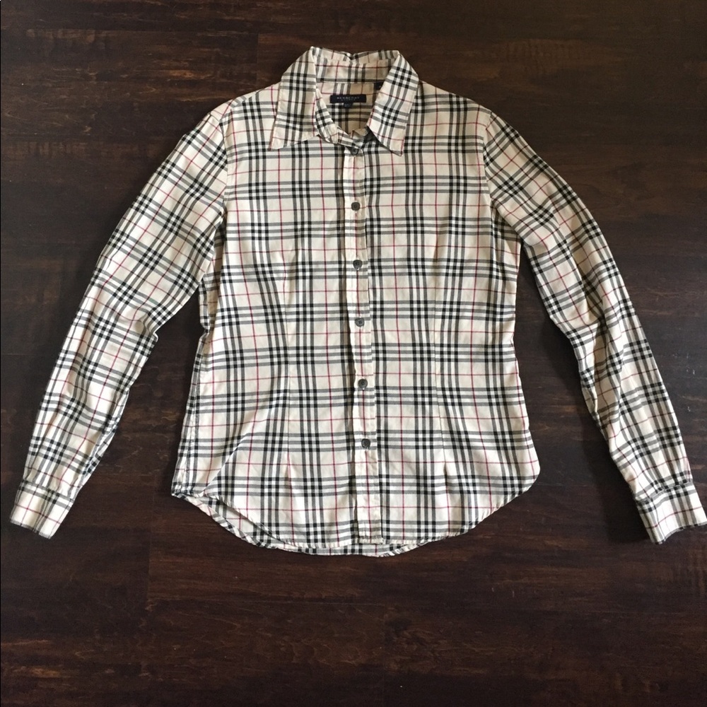 Burberry plaid button down