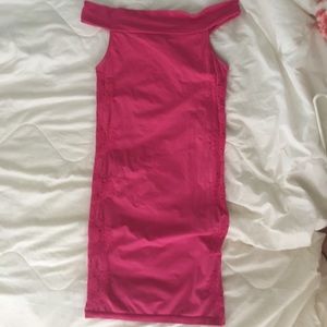 Pink Bebe bodycon dress