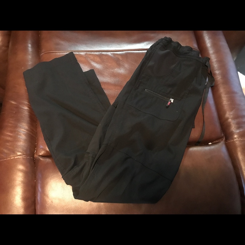 Black scrub pants