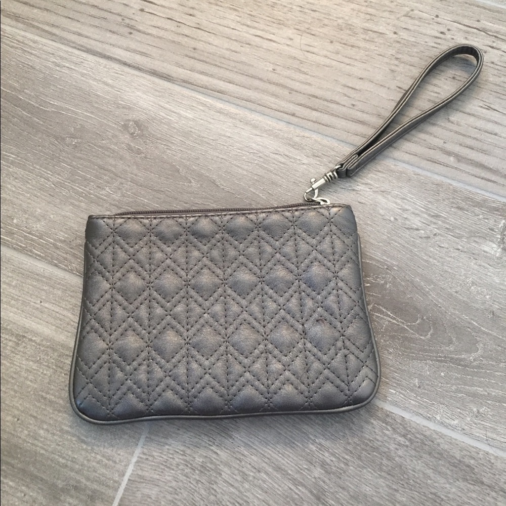 Express silver wristlet